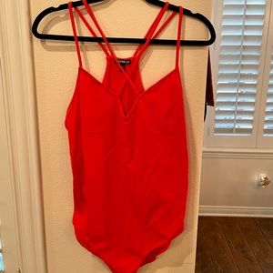 Express snap closure strappy bodysuit